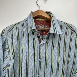 Robert Graham‎ Boho Abstract Long Sleeve Button-Up Shirt in Multicolor Sz XL